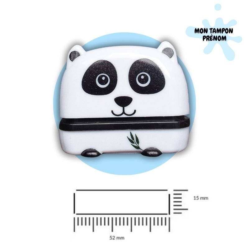 Tampon Personnalisable Panda Gourmand - Mon Tampon Prénom