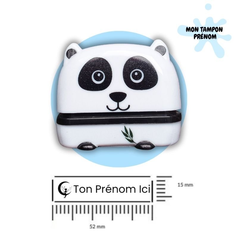 Tampon Personnalisable Panda Gourmand - Mon Tampon Prénom