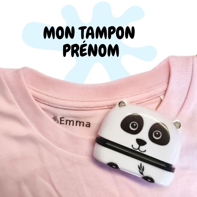 Tampon Personnalisable Panda Gourmand - Mon Tampon Prénom