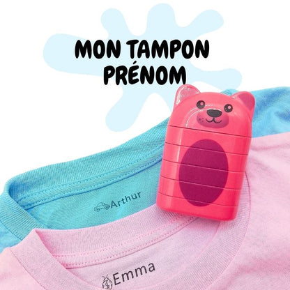 Tampon Prénom 5 étages Nounours - Mon Tampon Prénom